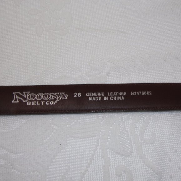 Nocona Western Mens Belt Leather Top Hand Ranger Brown N2476802 SIZE 28 - Picture 3 of 16
